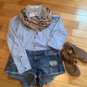 Abercrombie & Fitch light blue blouse.